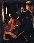 Georges De La Tour Canvas Paintings - St Sebastian Attended by St Irene
